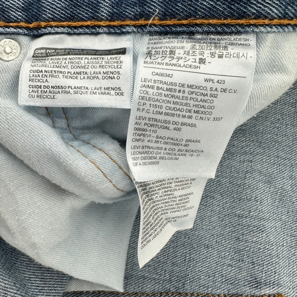 Levi Strauss‎ 505 Mens Jeans 34x34 Medium Wash Straight Leg Denim Zip Fly